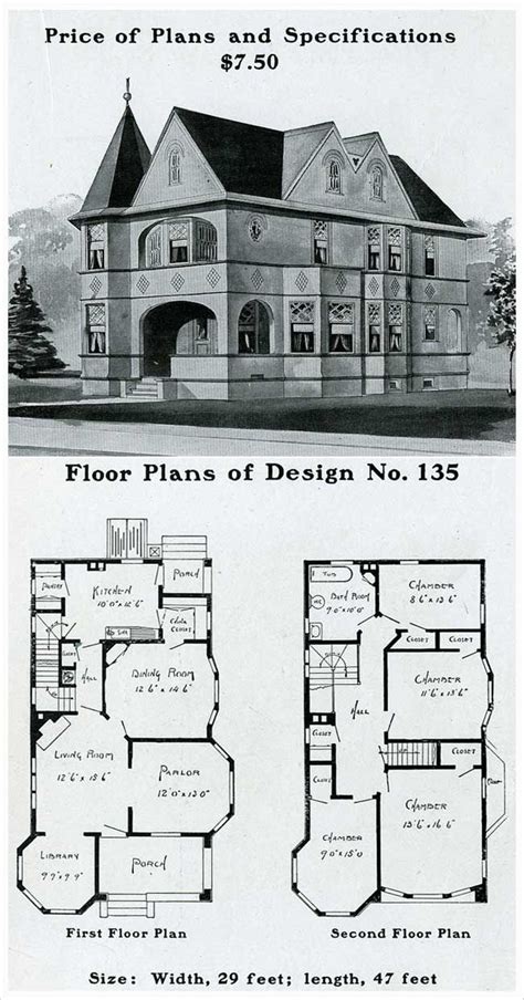 Queen Anne Style Home Plans | Printable Templates Free