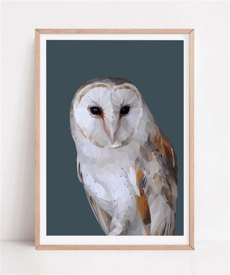 Barn Owl Art Print Modern Gicl E Designs By Origin