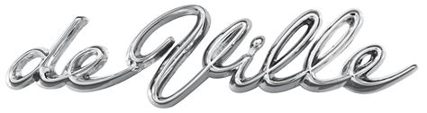 Emblem 1963 64 Cadillac Deville Quarter Panel Script