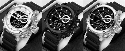 Wwoor Reloj Militar Para Hombre Reloj Electr Nico T Ctico Reloj De