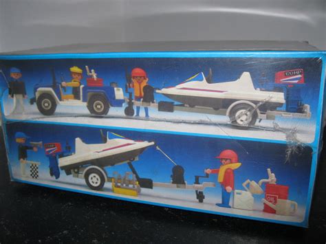 Playmobil Gel Ndewagen Schnellboot Auf Trailer Ovp Folie Antex