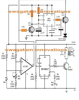 Clap Clap Switch Circuit Double Clap Switch Circuit Circuit Diagram