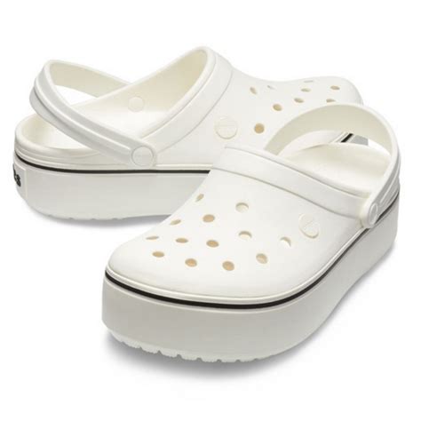 Crocband Platform Clog White Женские Сабо Крокс Крокбенд Платформ 36 ...