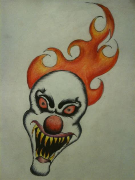 Scary Clowns Drawing at GetDrawings | Free download