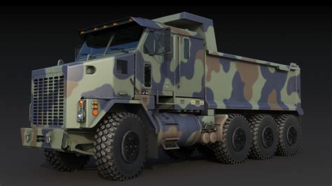 Artstation Oshkosh M1070 Military Dump Truck Game Assets