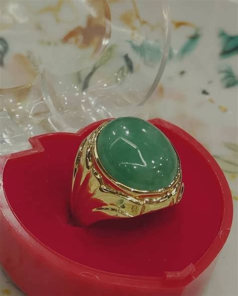 Myanmar Jade 18k Gold Womens Fashion Jewelry And Organisers Rings On