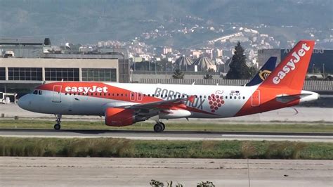 BURDEAUX LIVERY Easyjet Europe Airbus 320 OE ICF Take Off Malaga LEMG