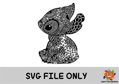 Stitch Mandala SVG - Etsy