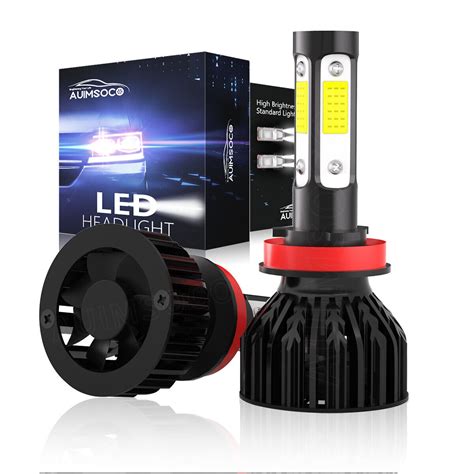 H11 H8 H9 LED Headlights Bulb Conversion Kit Super Bright 6000K Cool ...
