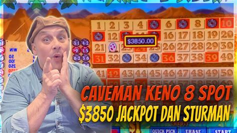 Caveman Keno 8 Spot 3850 Jackpot Dan Sturman YouTube