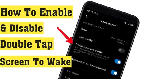 How To Enable And Disable Double Tap Screen To Wake On Android Youtube