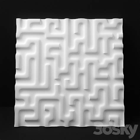 3D panel "Labirint" - 3D panel - 3D model
