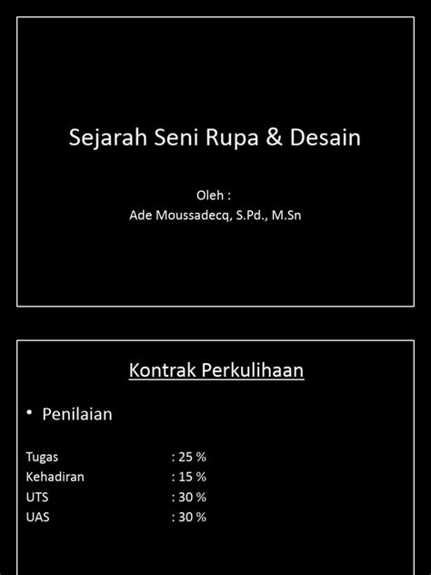 Sejarah Seni Rupa Desain Pdf Ilmu Sosial Seni