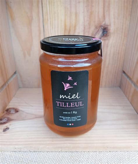 Miel de Tilleul 1kg Apiculteur en Bourgogne Franche Comté Les