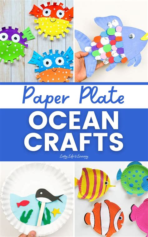 Paper Plate Ocean Crafts Story Living Life And Learning