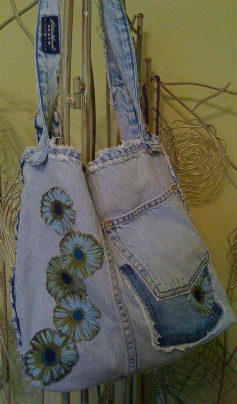 Recycled Denim Bags Upcycled Accessories Hand Bags Sewing Ideas