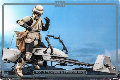 Hot Toys Scale Scout Trooper Speeder Bike Zu The Mandalorian Finale Produktbilder