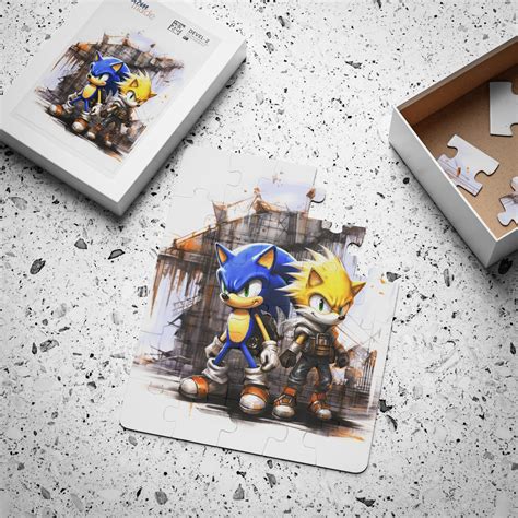 Sonic And Tails Puzzles Sonic Puzzles Sonic And Tails Etsy