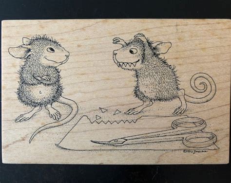 House Mouse Stamp Fragrant Shower Etsy