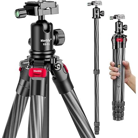 Amazon K F Concept 64 Inch 163cm Carbon Fiber Camera Tripod