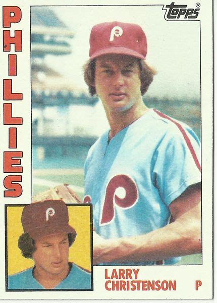 1984 Topps Larry Christenson Philadelphia Phillies Baseball Mike