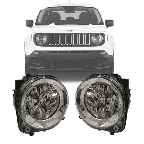 Par Farol Dianteiro Jeep Renegade 2015 2018 2020 Original Autorizada Pecas