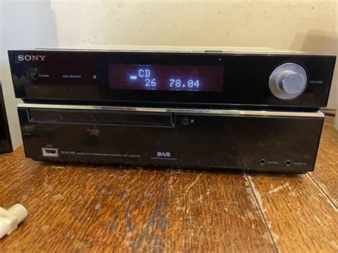 Sony Cmt Hx Dab Micro Hi Fi Audio Shelf System Cd Player Aux Usb Dab