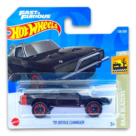 Hot Wheels 70 Dodge Charger Black Hcv70 Klas Uk