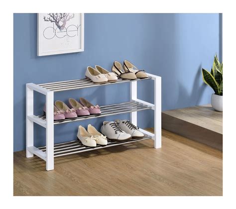 Etagère À Chaussures Arina 3 Tablettes Blanc Meuble à chaussures BUT