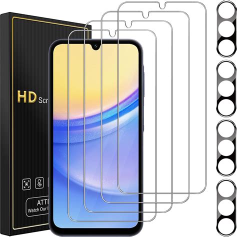 Nbiefuny [4 4 Pack] Screen Protector For Samsung Galaxy A15 5g 4 Pack