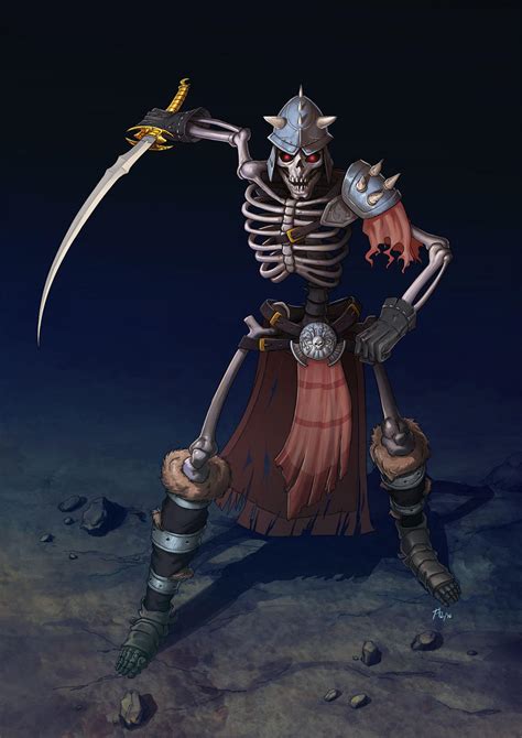 Commission Skeleton Warrior By Papillonstudio On Deviantart