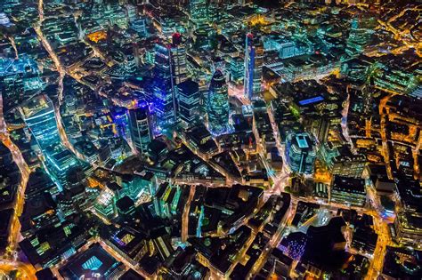 London Lights Up The Night In 6 Must See Aerial Photos Mirror Online