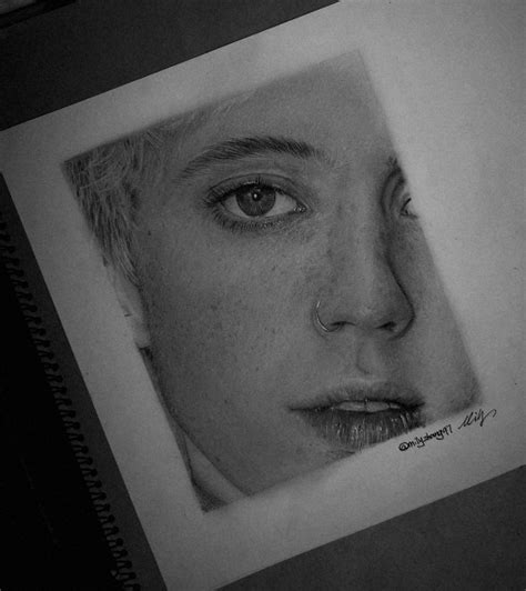 Troye Sivan Realistic Pencil Drawing By Milyzhang97 Realistic Pencil