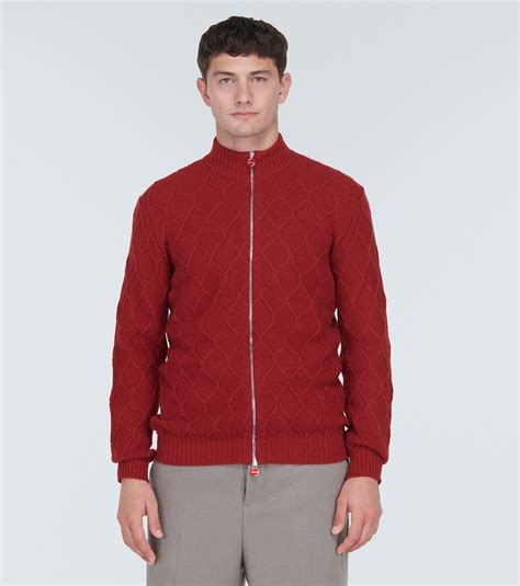 Cashmere Blouson Jacket In Orange Kiton Mytheresa