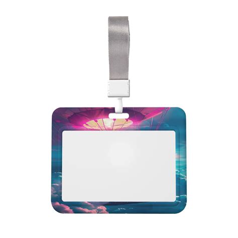 Naloa Dj Panda Hot Air Balloon Card Badge Holder Work Badge Sleeve For Office School Factory