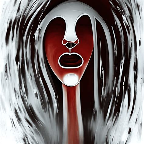 Horror Abstract Art Scandinavian Style Illustration Painting · Creative ...