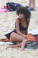 IMAAN HAMMAM In Bikini At Ipanema Beach In Rio De Janeiro 01 05 2018