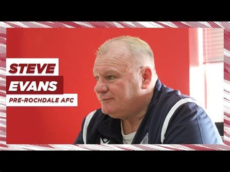 Steve Evans Ahead Of Rochdale Trip Pre Match Interview