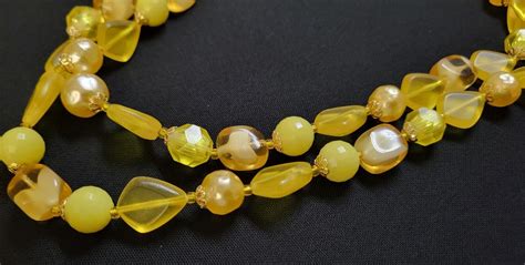 Vintage West Germany Glass Drop Necklace Gem