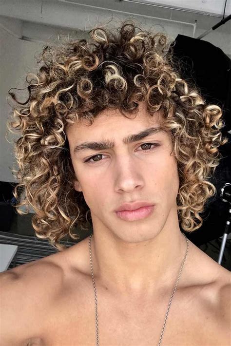 Highlights For Mens Curly Hair Patrina Blue