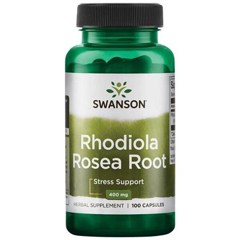 Хранителна добавка Swanson Rhodiola Rosea 400 mg Rhodiola Rosea