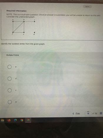 answered identify  isolated vertex   bartleby