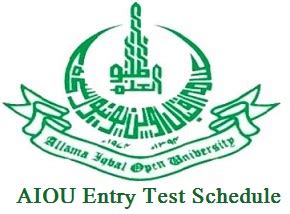 Aiou Entry Test Schedule Ms Mphil Phd Merit List