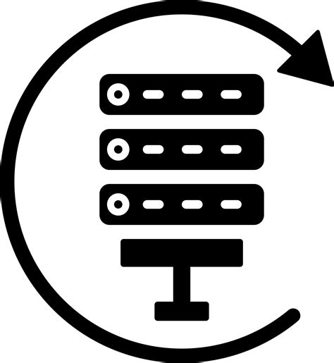 Data Backup Or Reload Storage Server Icon 24255005 Vector Art At Vecteezy