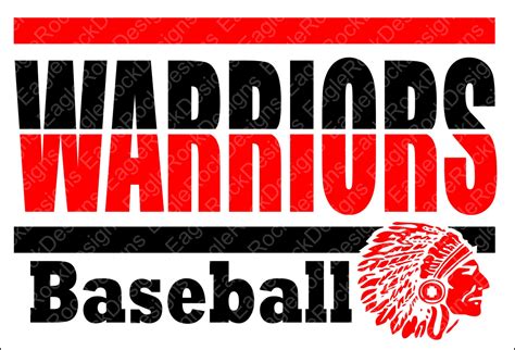 Warriors Baseball Svg Dxf Eps Png Cut File For Cameo And Cricut Baseball Svg Baseball Mom