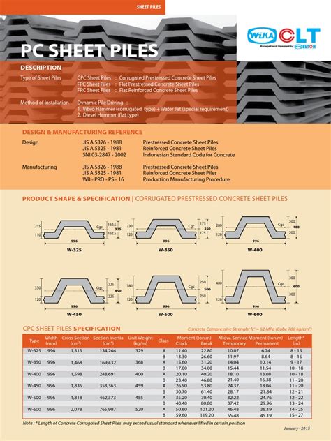 Wika Beton Sheet Pile 2 Pdf Pdf