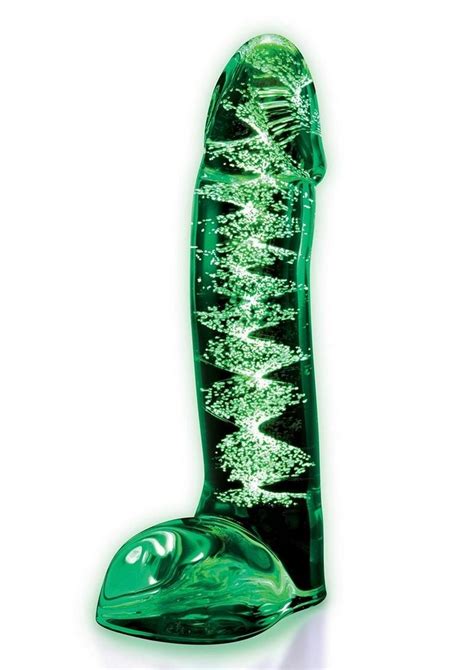 Whipsmart Lifelike Glass Dildo With Balls 5 5in Clear Spice