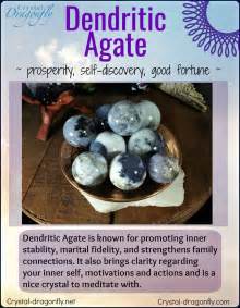 Information About Dendritic Agate Crystals In Sphere Or Tumbled Form