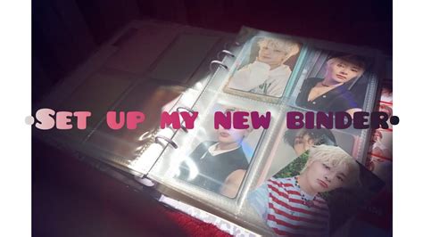 ♡setting up my new a5 binder♡ организация карт и болтовня - YouTube