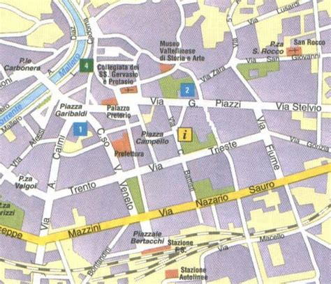 Map of Sondrio